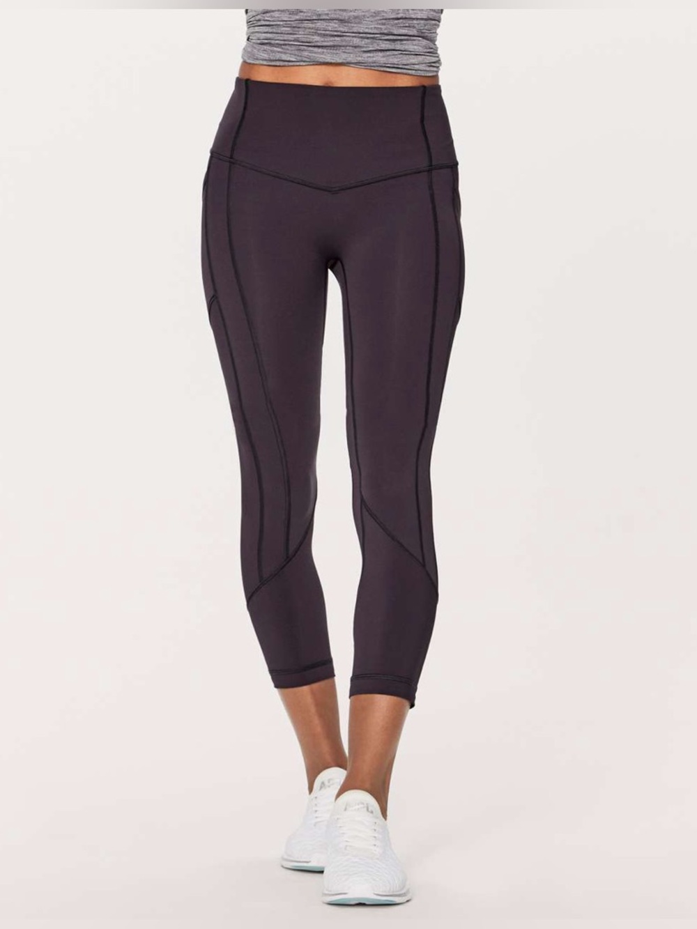 Lululemon All The Right Places Crop Leggings 
Size 10 Light Plum / Dusty Purple
